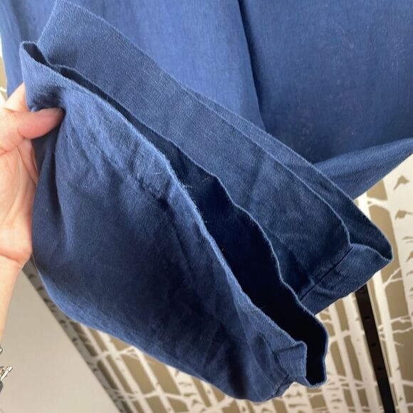 100% Linen Wide Leg Pull On Pants 16 - Picture 5 of 12